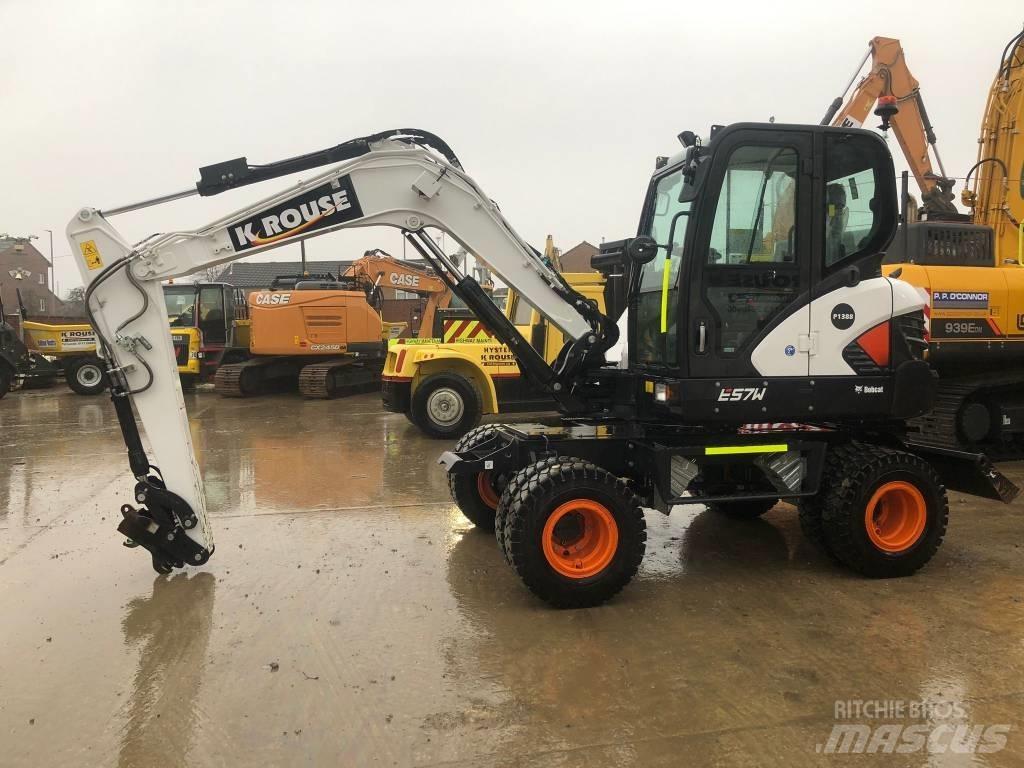 Bobcat E 57 W Kolesové rýpadlá