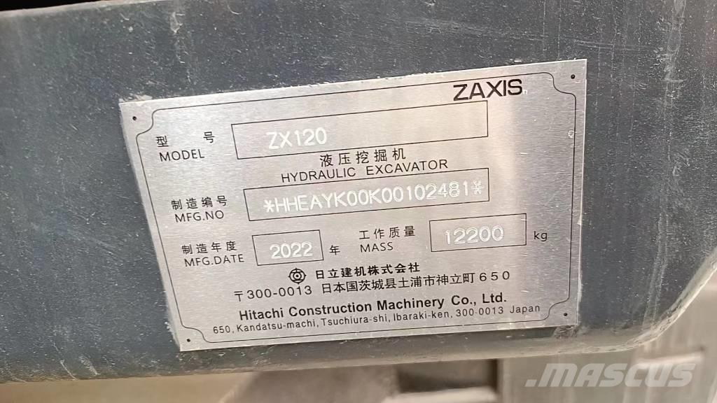 Hitachi ZX 120-6 Mini rýpadlá < 7t