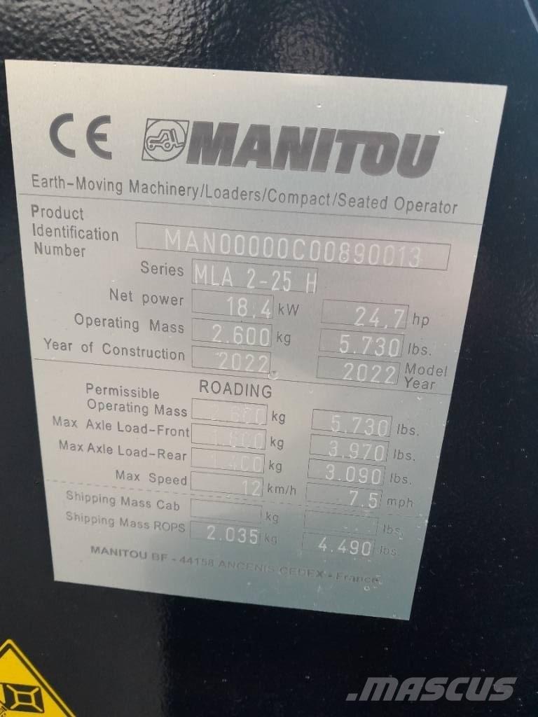 Manitou MLA 2-25 Viacúčelové nakladače