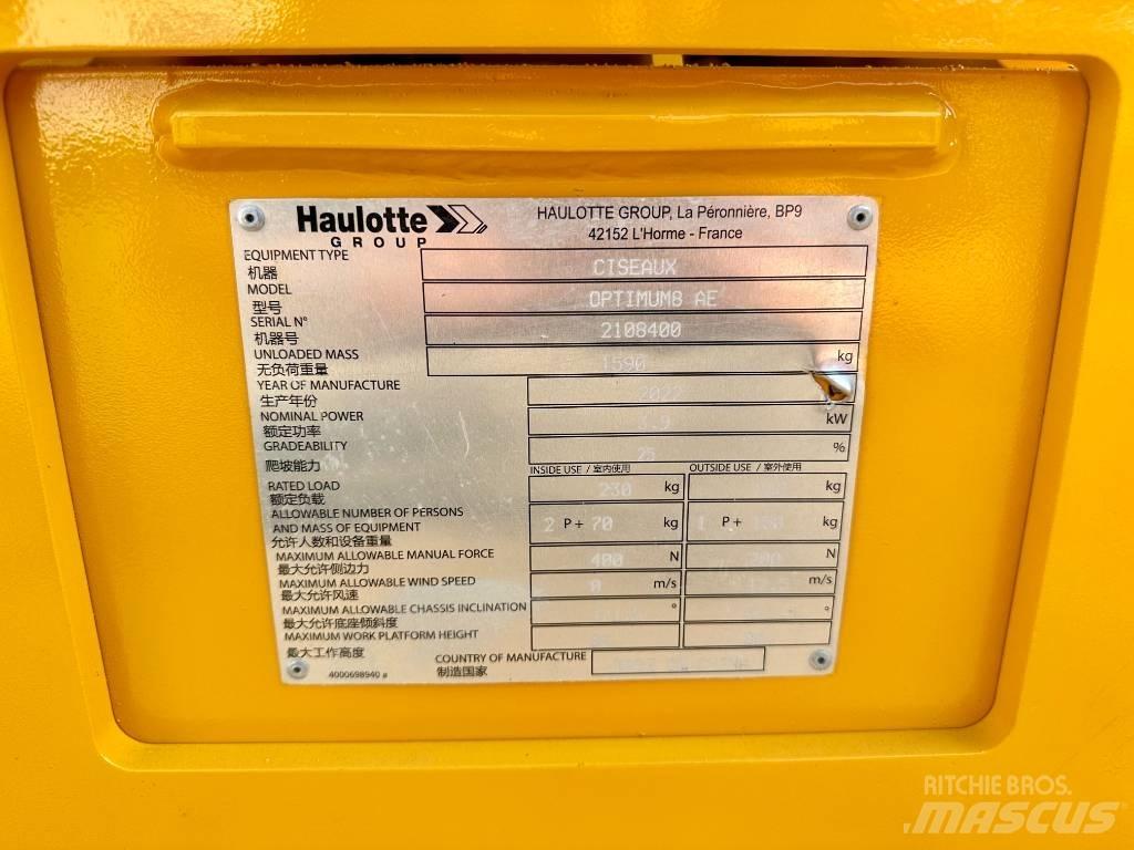 Haulotte OPTIMUM 8 Nožnicové zdvíhacie plošiny