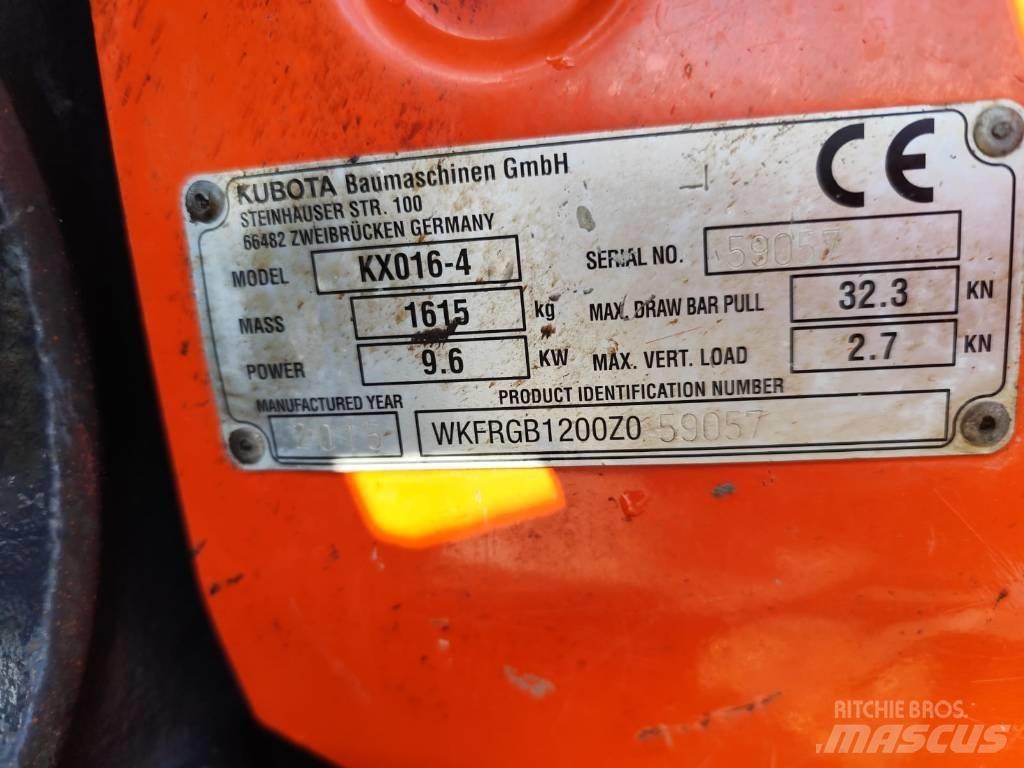 Kubota KX 016-4 Mini rýpadlá < 7t