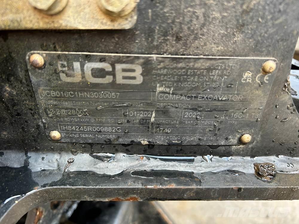JCB 16C-1 Mini rýpadlá < 7t