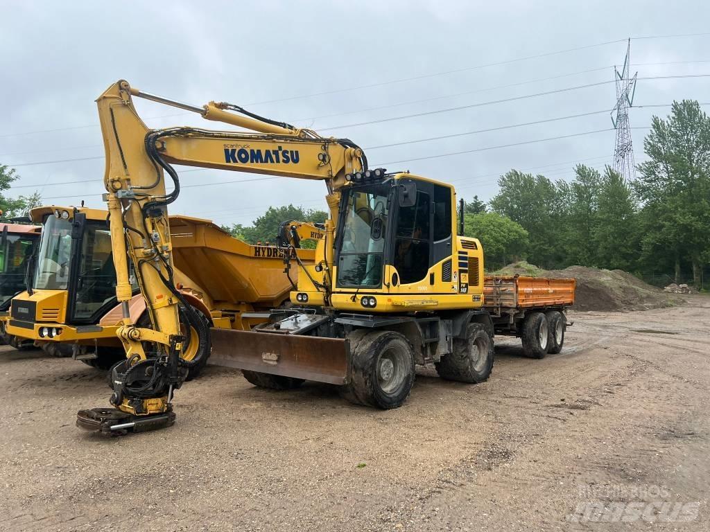 Komatsu PW 148 Kolesové rýpadlá
