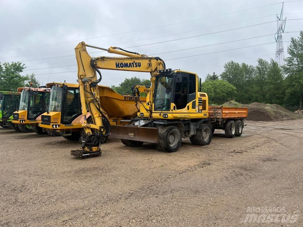 Komatsu PW 148 Kolesové rýpadlá
