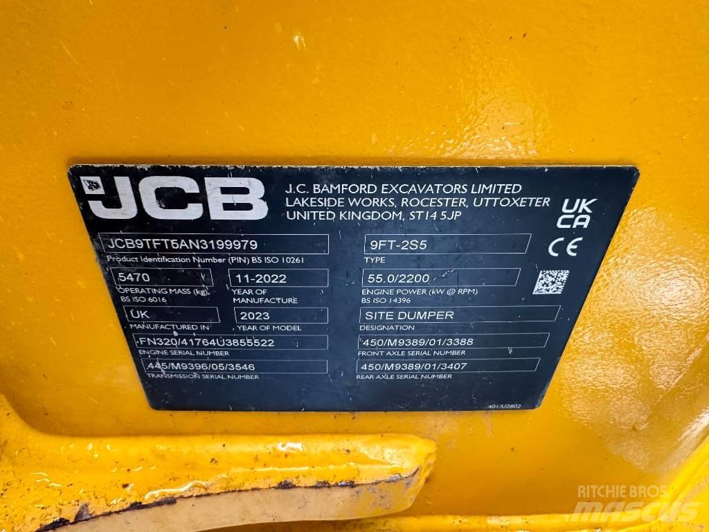 JCB 9 Ton Dumper Stavebné sklápače