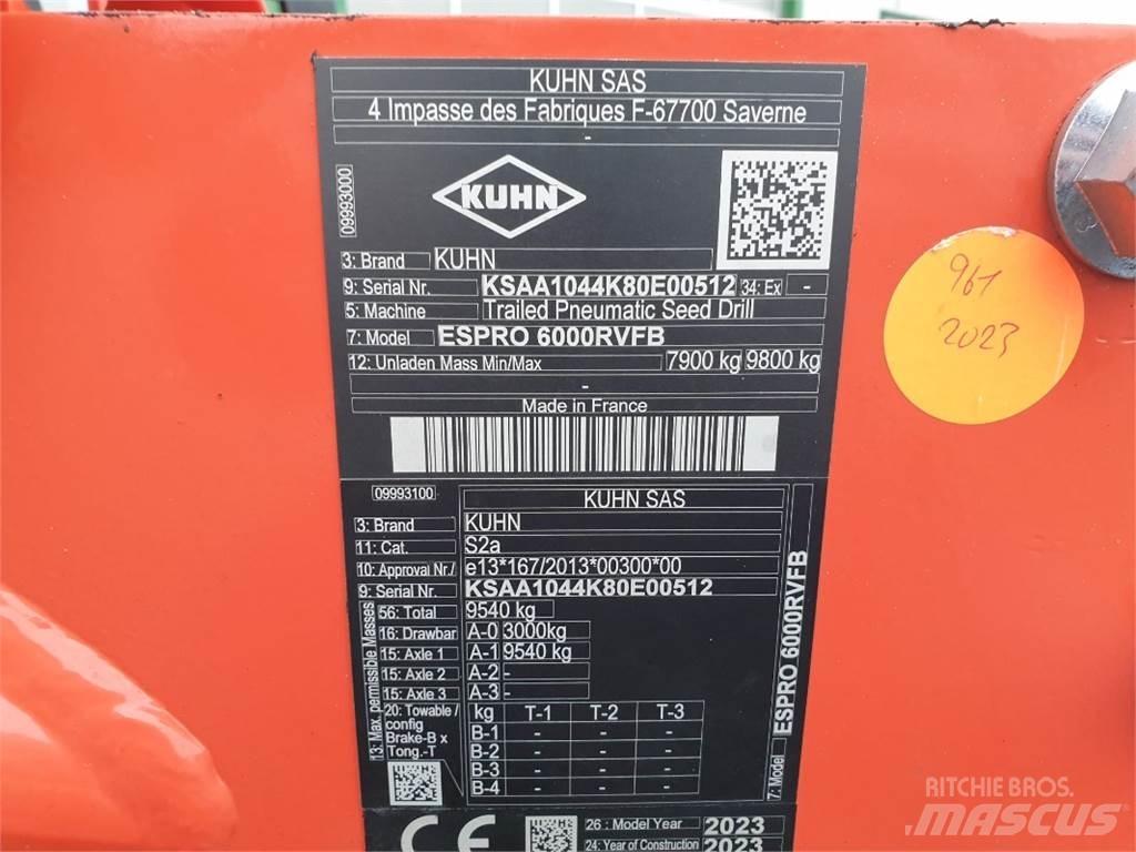 Kuhn ESPRO6000 Mechanické sejačky