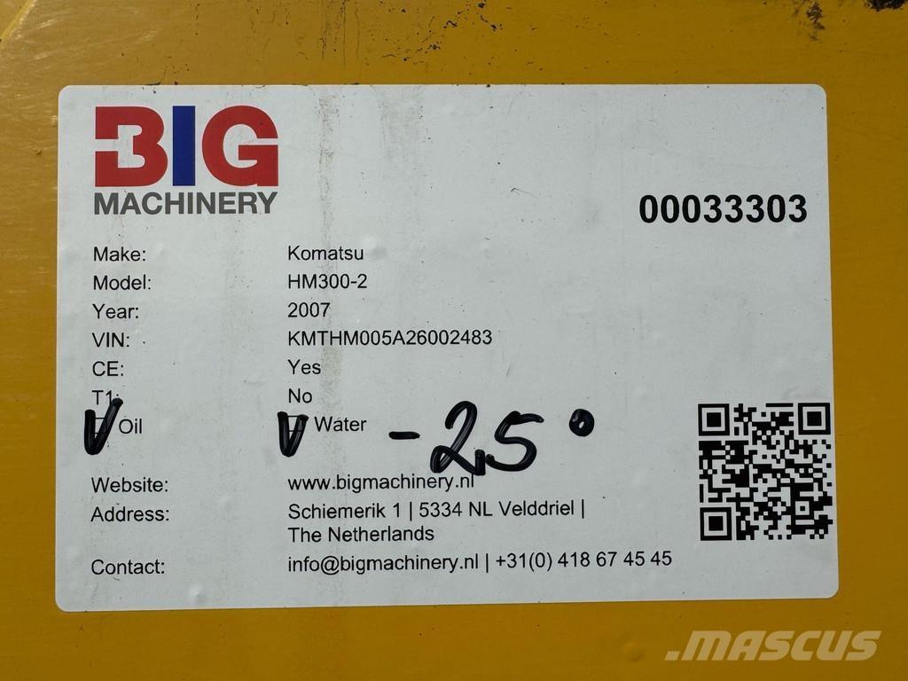 Komatsu HM300-2 Kĺbové nákladné autá