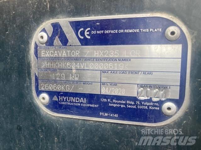 Hyundai HX 235 LCRD Pásové rýpadlá
