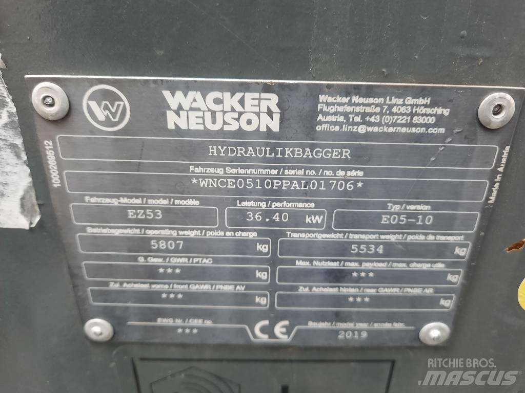 Wacker Neuson EZ 53 Mini rýpadlá < 7t