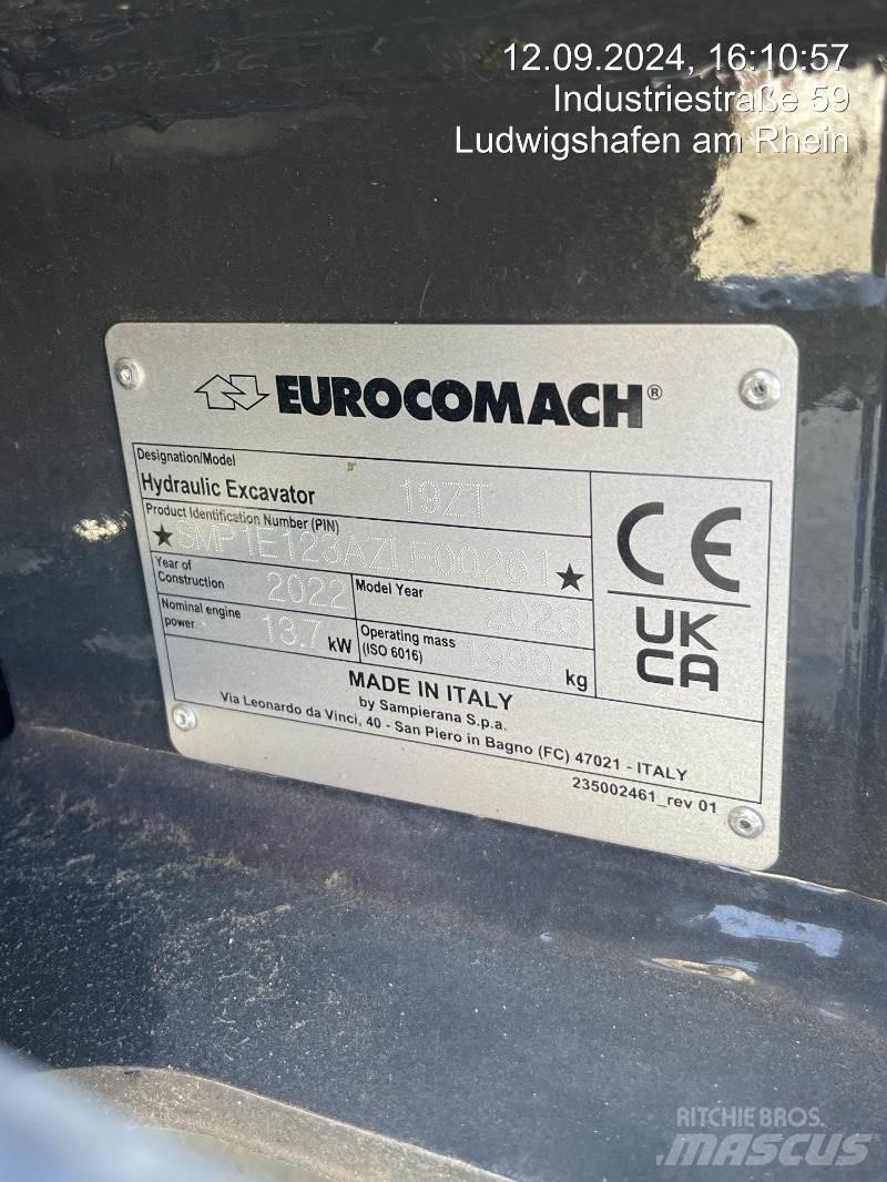 Eurocomach 19ZT Mini rýpadlá < 7t