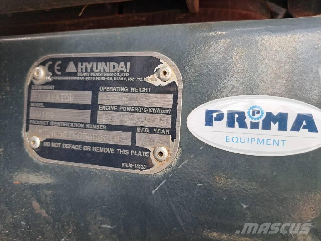 Hyundai HW 160 Kolesové rýpadlá
