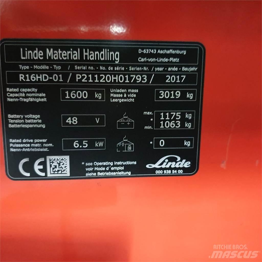 Linde R16HD Retraky