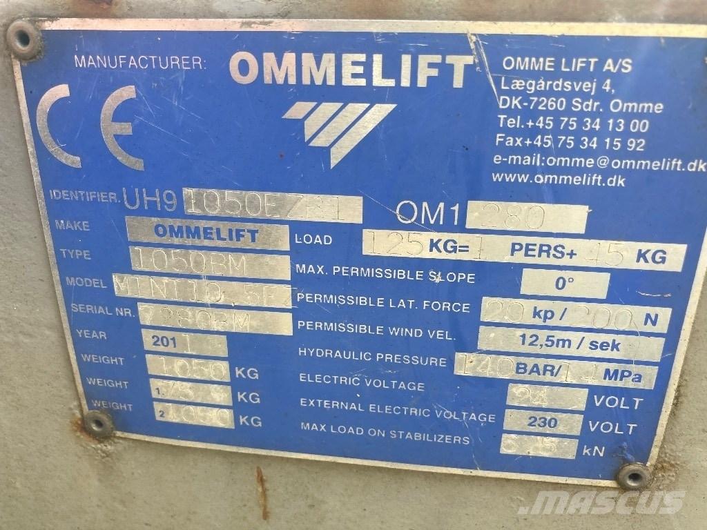 Omme lift Mini 10 Prívesové plošiny