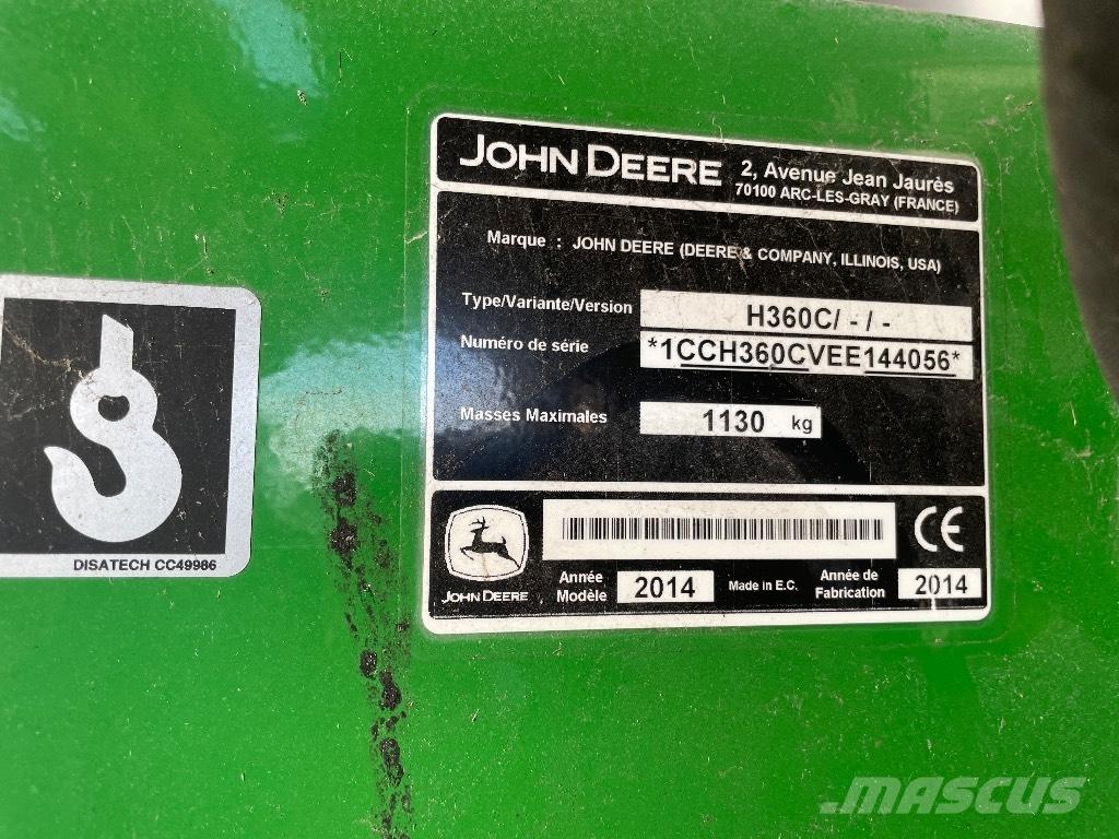 John Deere H 360 Čelné nakladače a rýpadlá