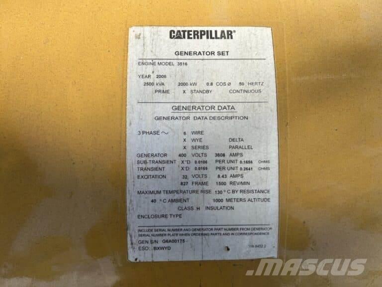 CAT SR4 - 827 frame Ostatné generátory