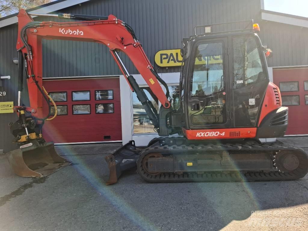Kubota KX 080-4 Midi rýpadlá 7 t - 12 t
