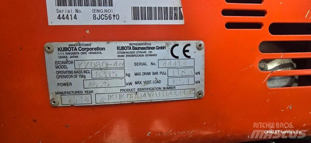 Kubota KX 808-4 A2 Midi rýpadlá 7 t - 12 t