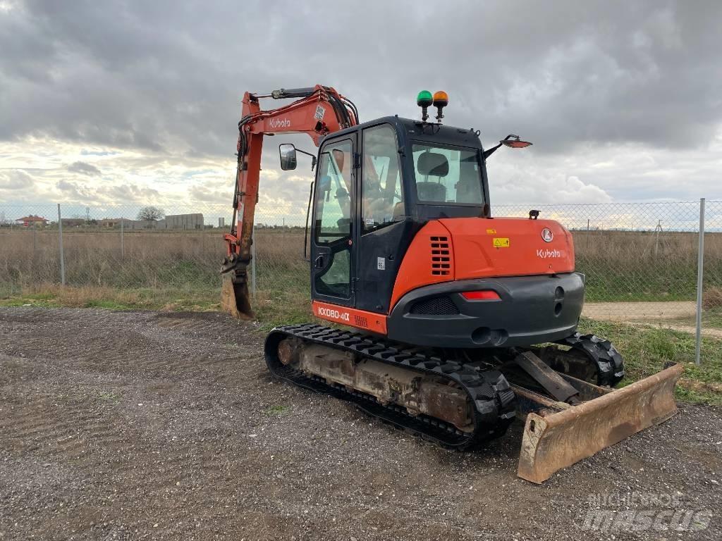 Kubota KX 080-4 Midi rýpadlá 7 t - 12 t