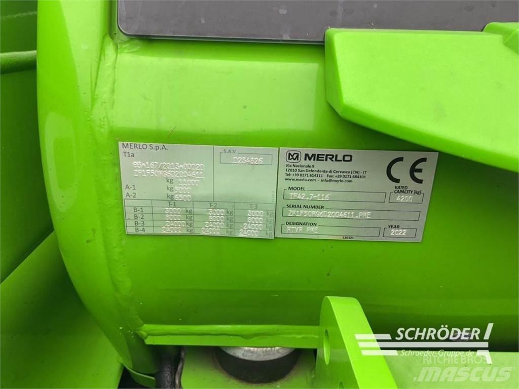 Merlo TF 42.7 - 116 Teleskopické nakladače pre poľnohospodárstvo