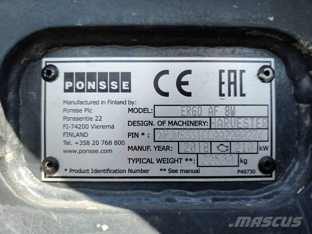 Ponsse Ergo AF 8W Harvestory