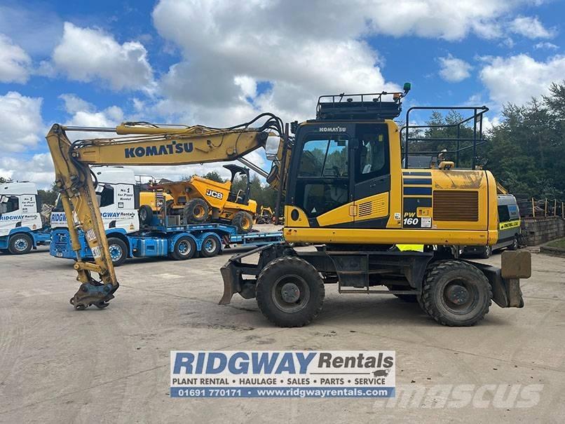 Komatsu PW 160 Kolesové rýpadlá