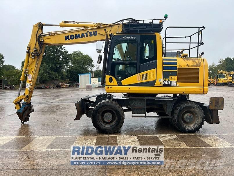 Komatsu PW 160 Kolesové rýpadlá