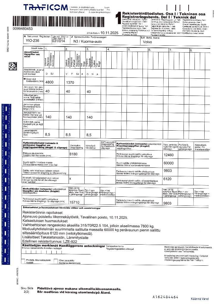 Volvo FH 13 Skriňová nadstavba