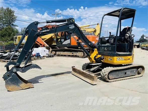 John Deere 27D Mini rýpadlá < 7t