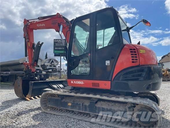 Kubota KX080-4 Pásové rýpadlá