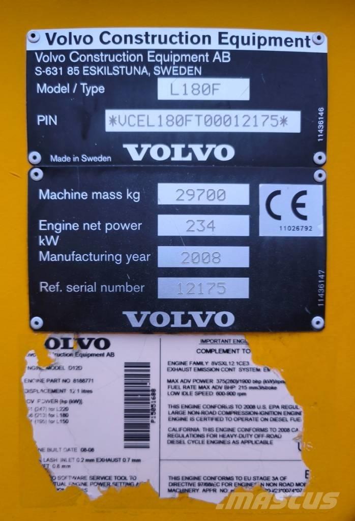 Volvo L 180 F Kolesové nakladače