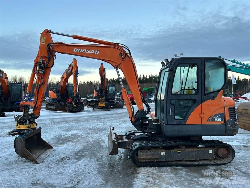 Doosan dx55 Mini rýpadlá < 7t
