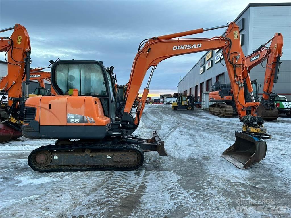 Doosan dx55 Mini rýpadlá < 7t