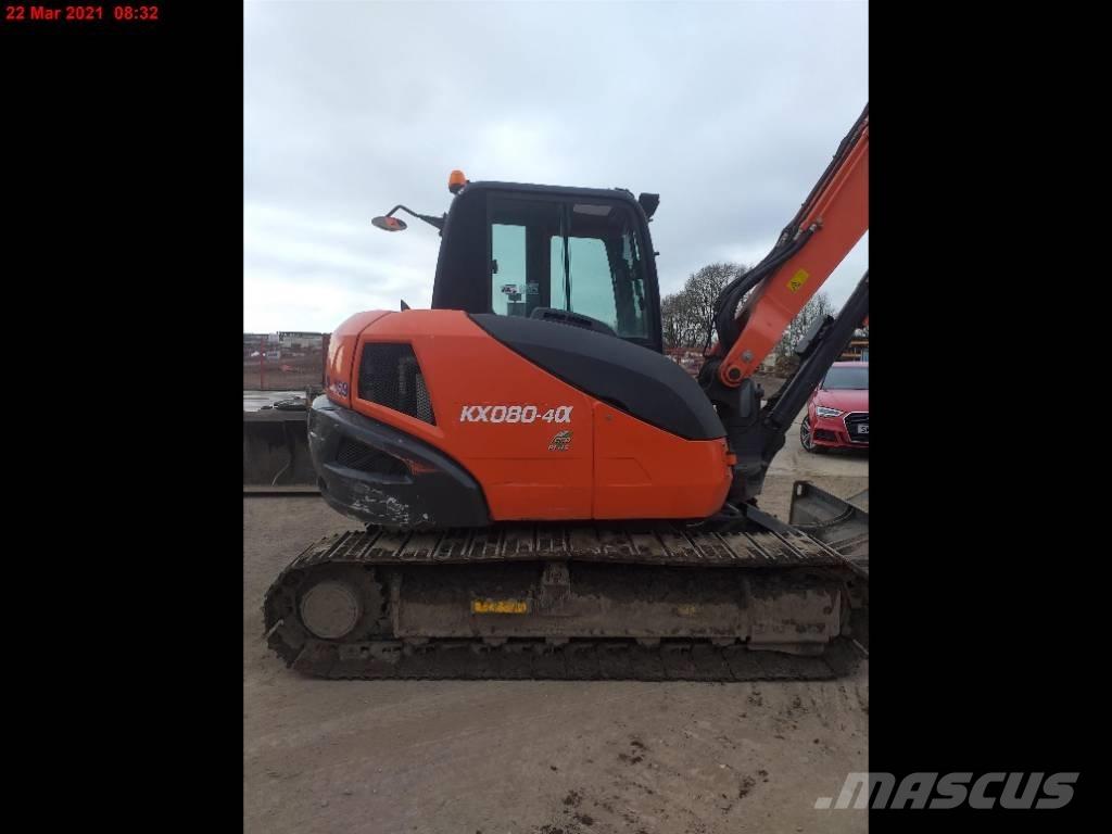 Kubota KX 080-4 Midi rýpadlá 7 t - 12 t