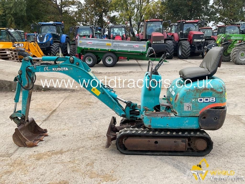 Kubota K 008 Mini rýpadlá < 7t