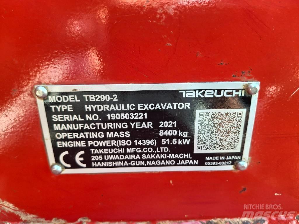 Takeuchi TB 290 - 2 Midi rýpadlá 7 t - 12 t