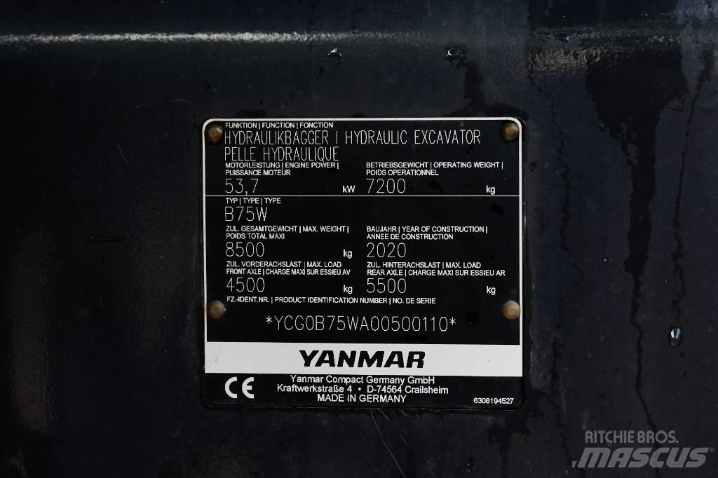 Yanmar B 75 W Kolesové rýpadlá