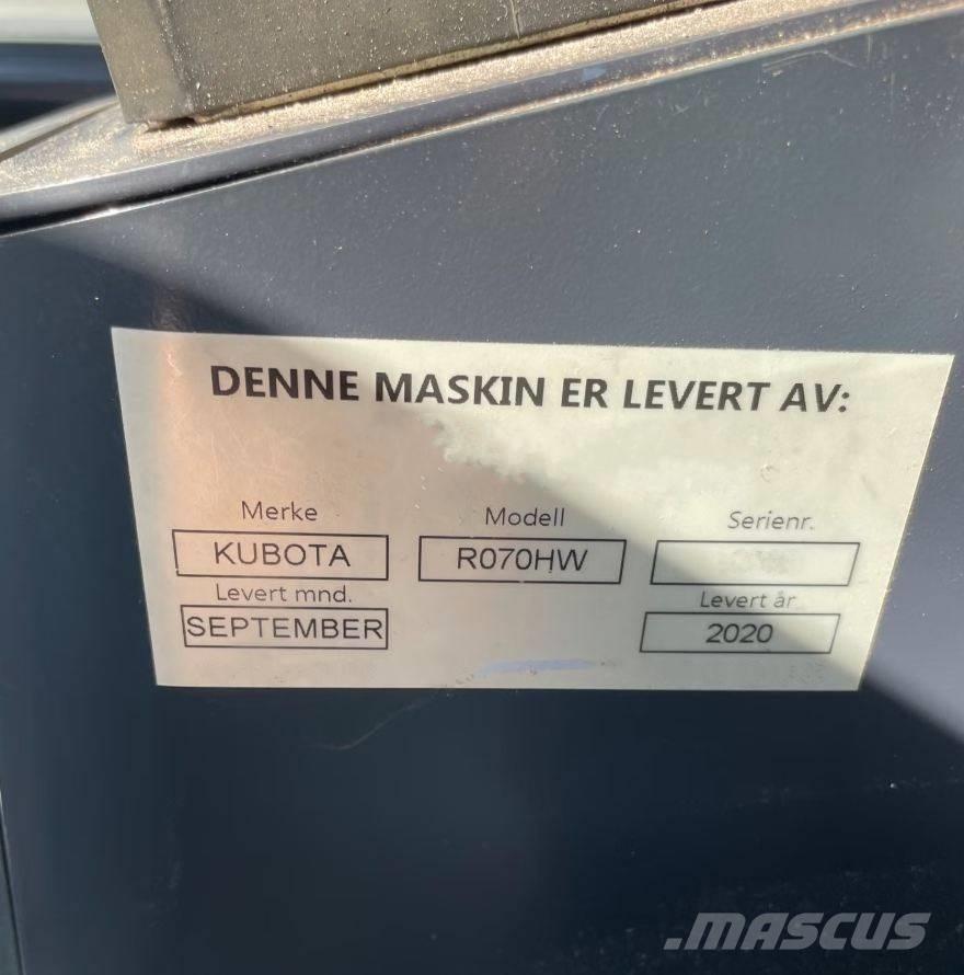 Kubota R 070 HW Kolesové nakladače