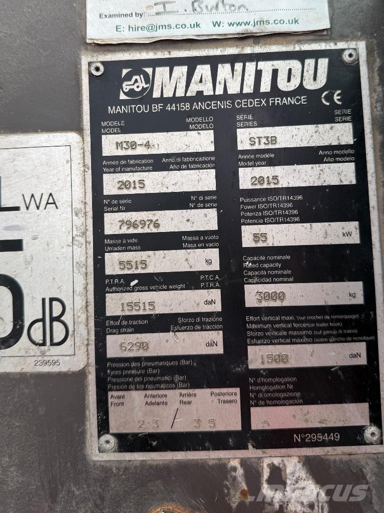 Manitou M30-4 ST3B Teleskopické manipulátory