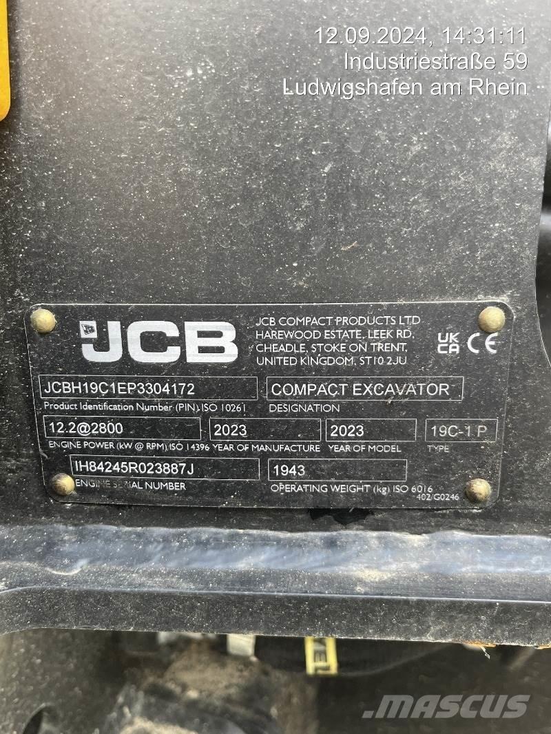 JCB 19C-1 Mini rýpadlá < 7t