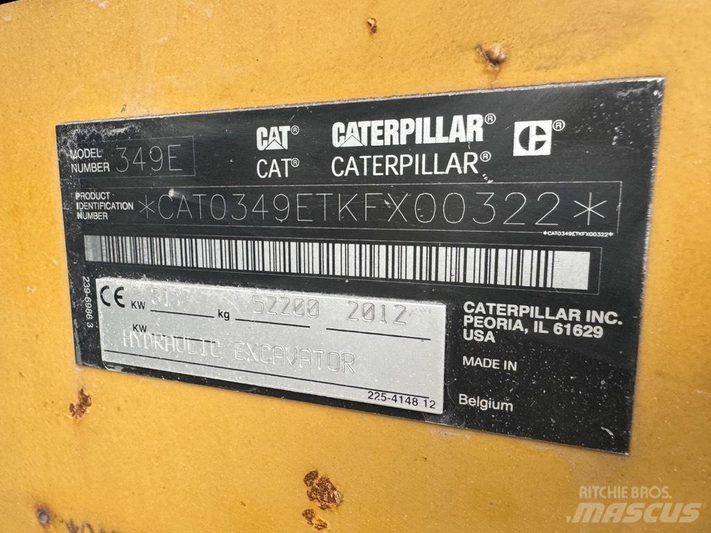 CAT 349 E Pásové rýpadlá