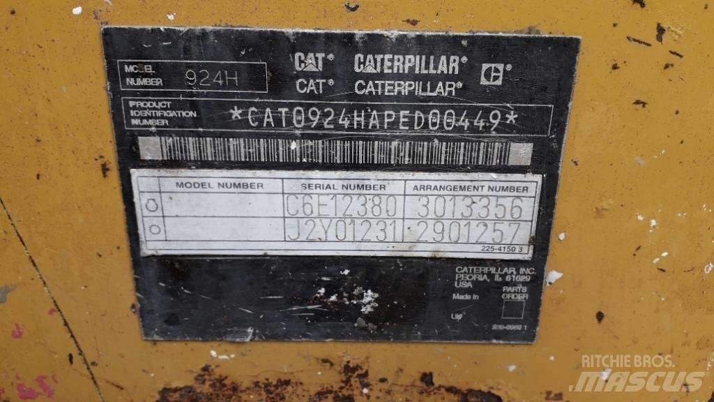 CAT 924 H Kolesové nakladače