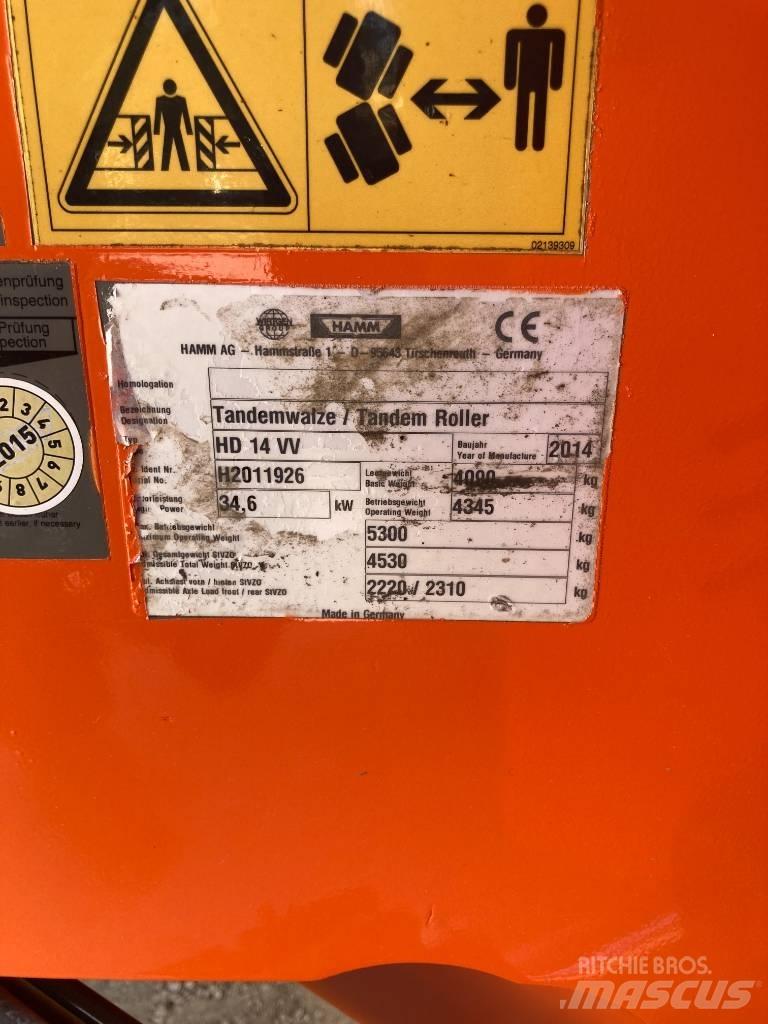 Hamm HD 14 VV Tandemové valce