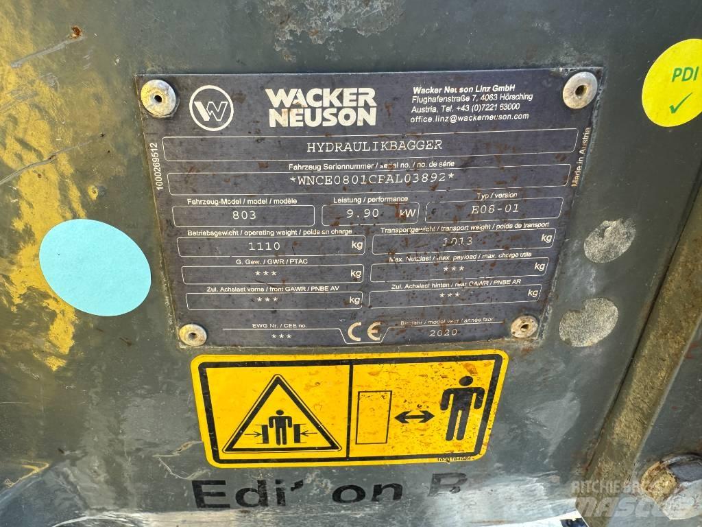 Wacker Neuson 803 Pásové rýpadlá