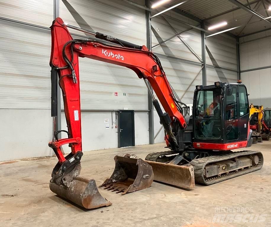 Kubota KX 080-4 Midi rýpadlá 7 t - 12 t