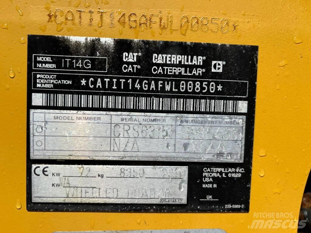 CAT IT 14 G Kolesové nakladače