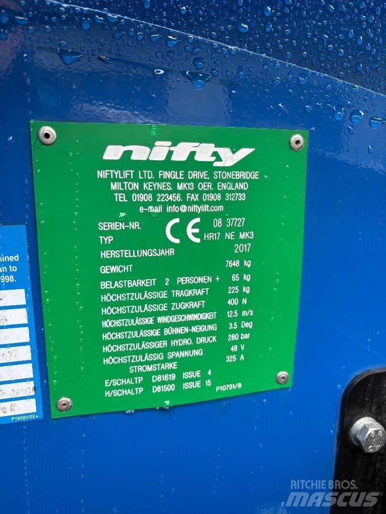 Niftylift HR 17 Kĺbové plošiny