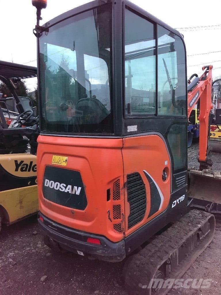 Doosan DX 19 Mini rýpadlá < 7t