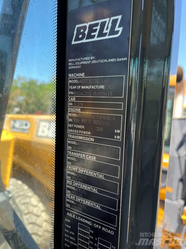 Bell B25E Kĺbové nákladné autá