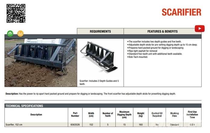 Bobcat Scarifier Komunálna technika - ostatné