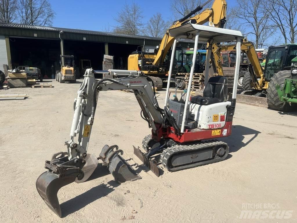 Takeuchi TB108 Mini rýpadlá < 7t
